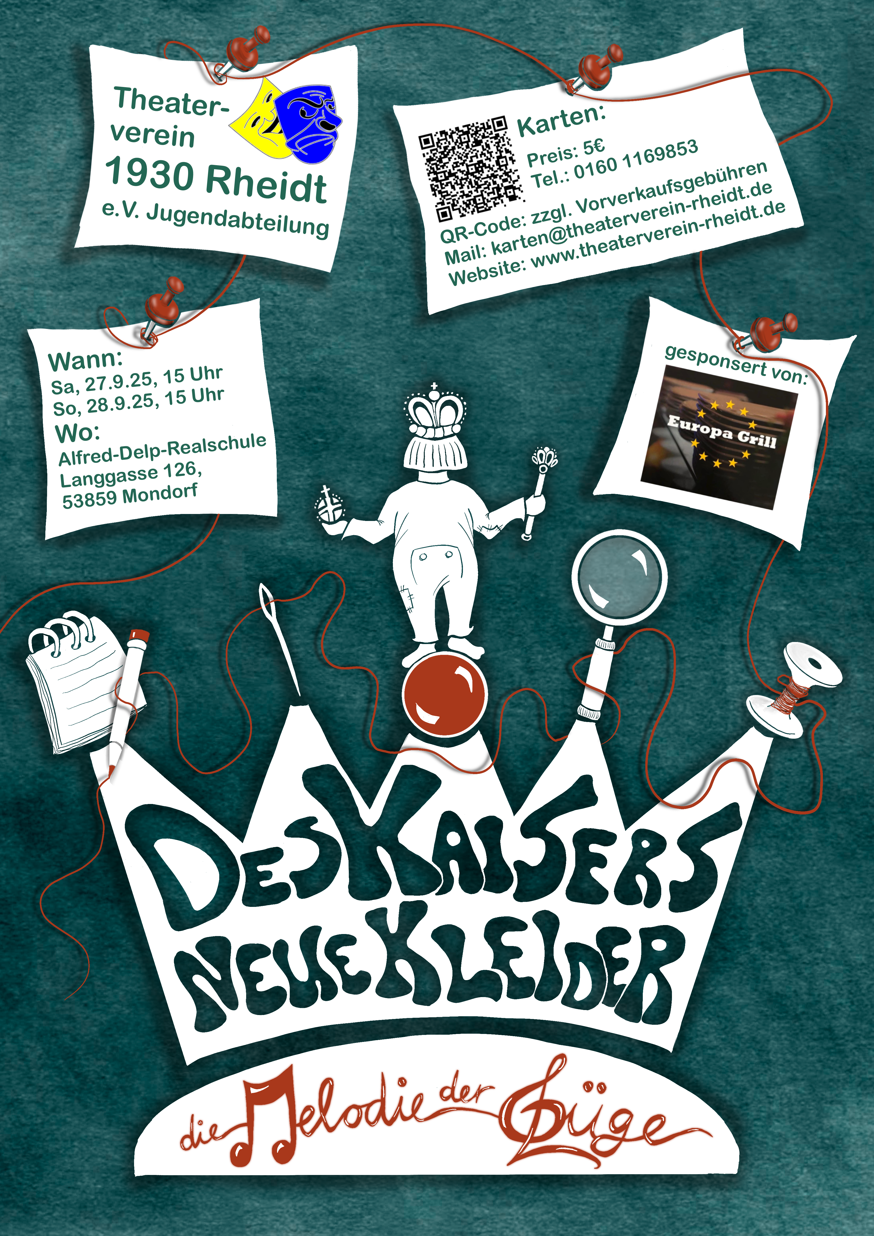 Flyergestaltung für den Theaterverein Rheidt