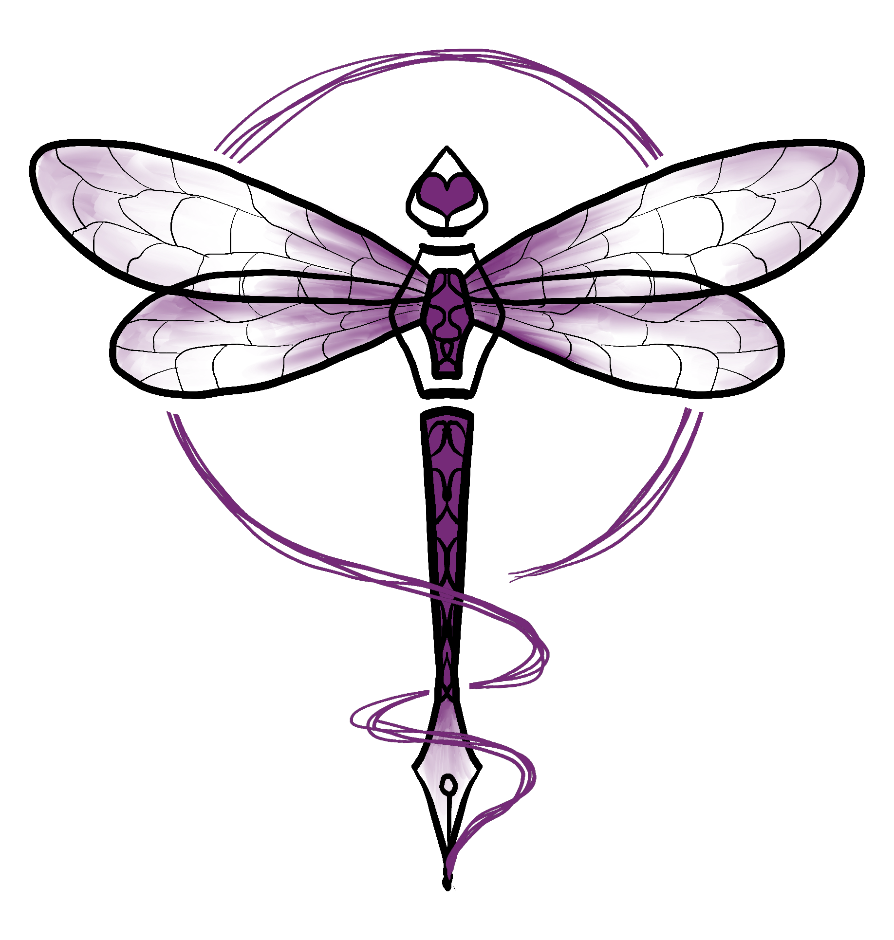 Logogestaltung "dragon-fly"